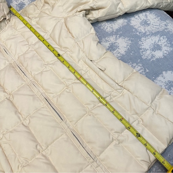Gap cream/light blue puffer jacket w/ detachable hood, S - Picture 15 of 16